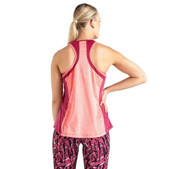 Dare 2B Womens/Ladies Gravitate Tank Top / Berry Pink/Neon Pink - Picture 2 of 5